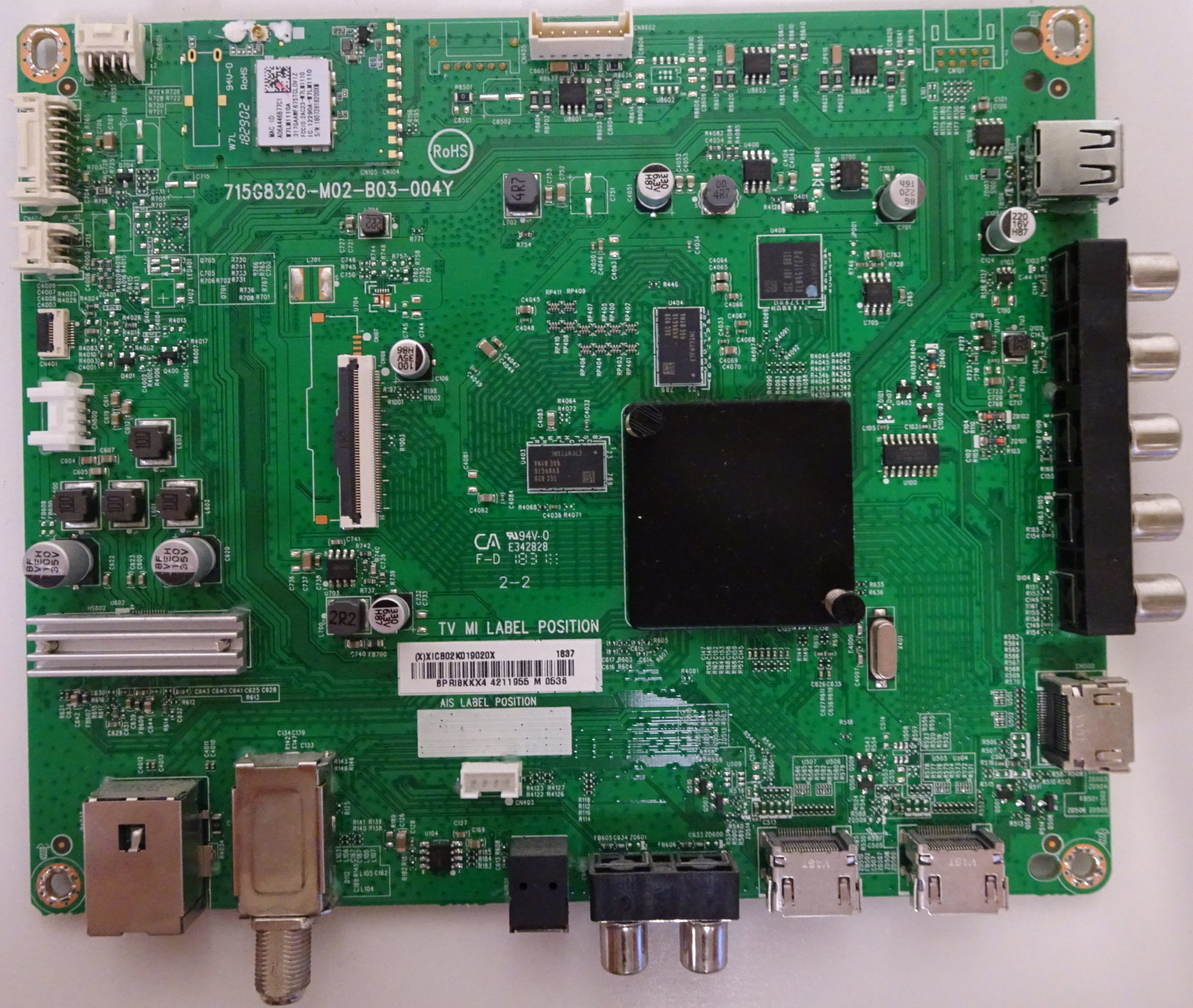 Vizio V435J01 Main Board (715G8320M02B03004Y) 756TXICB02K019