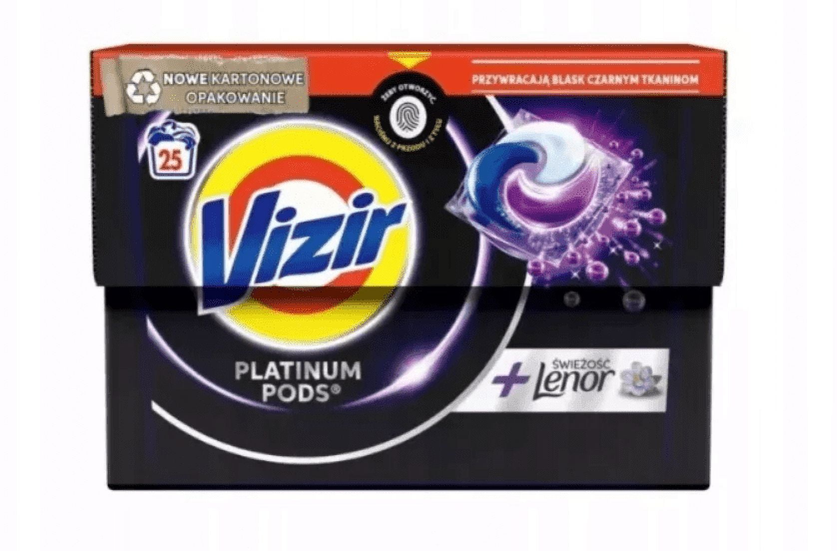 Vizir Laundry Platinum Pods Dark Fabrics 25 Washes