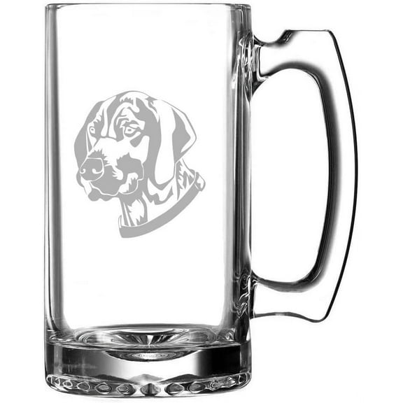 Vizsla Alternate 2 Dog Themed Etched 25oz Beer Mug