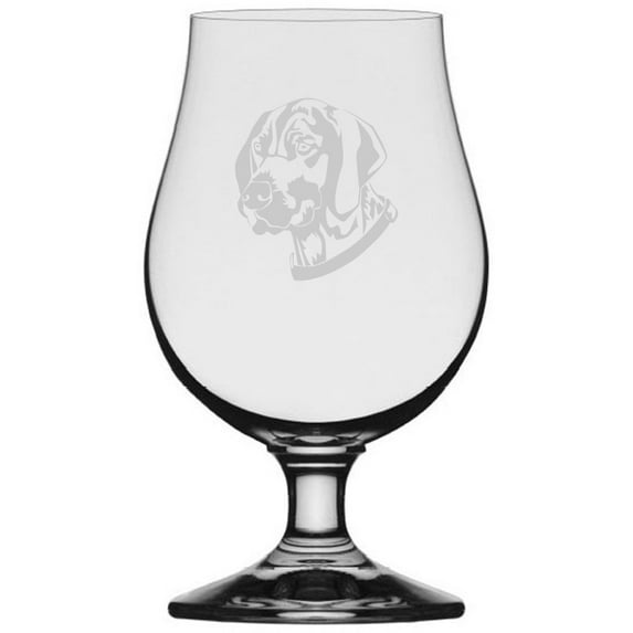 Vizsla Alternate Dog Themed Etched 13.25oz Iona Beer Glass