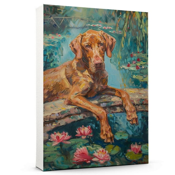 Vizsla Art Print Poster, Dog Canvas, Vizsla Wall Art Decor, Dog Art Home Decor Artwork For Bedroom Living Room Bathroom Decor