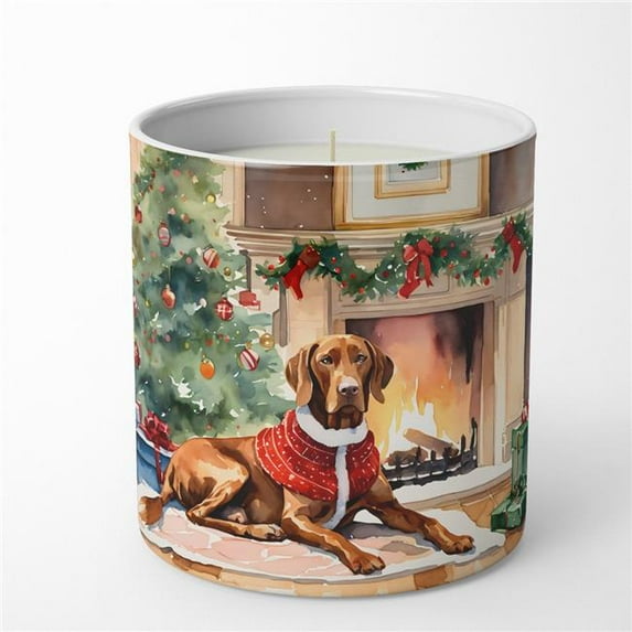 Vizsla Cozy Christmas Decorative Soy Candle 3.25 in x 3.75 in