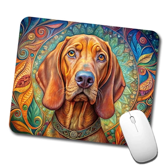 Vizsla Dog Bohemian Art Mouse Pad Low Profile Gaming Mat