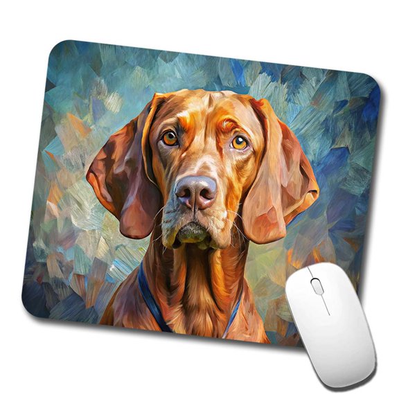Vizsla Dog Expressionism Art Mouse Pad Low Profile Gaming Mat
