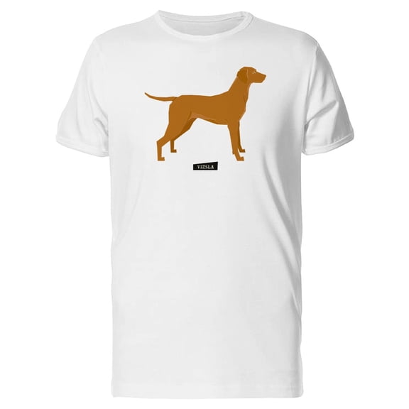 Vizsla Dog Geometric Style Tee Men's -Image by Shutterstock