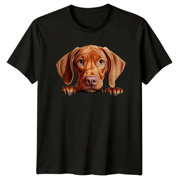 Vizsla Dog Peekaboo T-Shirt Cute Puppy Pet Breed Tee