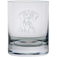 thumbnail image 1 of Vizsla Dog Themed Etched All Purpose 10.25oz Rocks Glass, 1 of 1