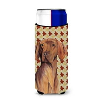 Vizsla Fall Leaves Portrait Ultra Hugger for slim cans