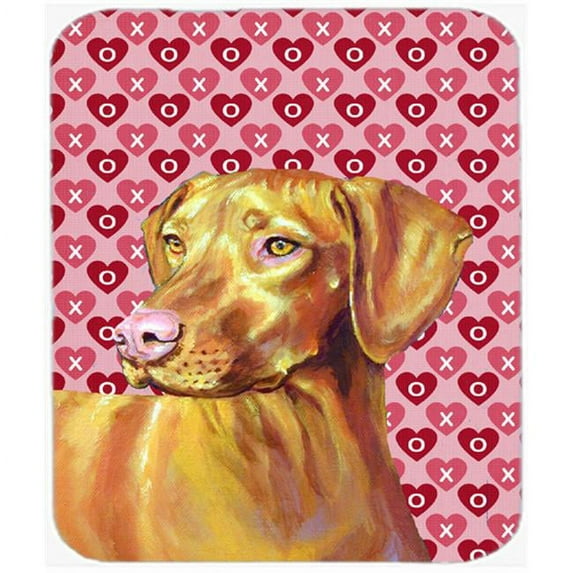 Vizsla Hearts Love And Valentines Day Portrait Mouse Pad, Hot Pad or Trivet