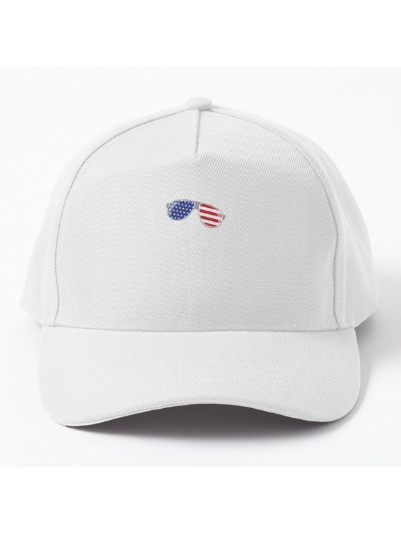 Vizsla Hungarian Pointer Baseball Hat, American Flag Dog Celebration Design Cap