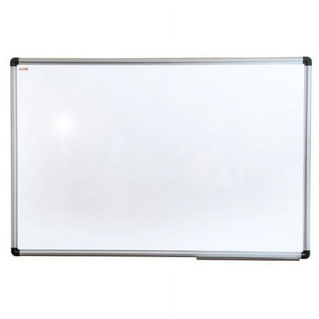 Floortex - Viztex Lacquered Steel Magnetic Dry Erase Board with an Aluminium Frame - 18'' x 24'' - White