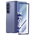 thumbnail image 1 of Vizvera for Samsung Galaxy Z Fold 7 Case with Hinge Protection,Screen Protector,Ultra-Thin Skin Feel Translucent Frosted,Wireless Charging,Shockproof Cover-Blue, 1 of 8