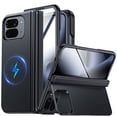 thumbnail image 1 of Vizvera for Google Pixel 10 Pro Fold Case with Kickstand,Screen Protector,Wireless Charging,Slim Shockproof,Hinge Protection Phone Case-Black, 1 of 9