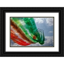 Vizzari, Giuseppe 14x11 Black Ornate Wood Framed with Double Matting Museum Art Print Titled - Frecce Tricolori