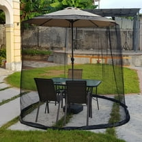 Sundan 9ft Patio Umbrella Bug Screen Net Mosquito Blocker Fly Stopper Backyard Sun Shade Mesh Umbrella Net
