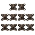 thumbnail image 1 of Vjnyvs 10 Pcs Removable Corner Brace Bracket, Zinc Alloy L Shape Support Connector Bracket, Butterfly Shape Braces for Wood Furniture Table Chair Shelves, 1 of 7