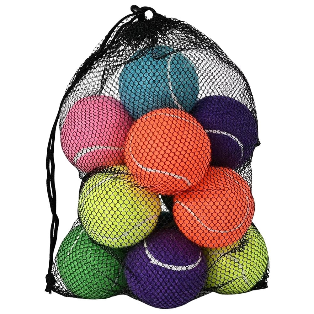 Vjnyvs 12Pcs Training Tennis Balls For Easy Transport Random Colors Playing Balls Durable Tennis Accessory