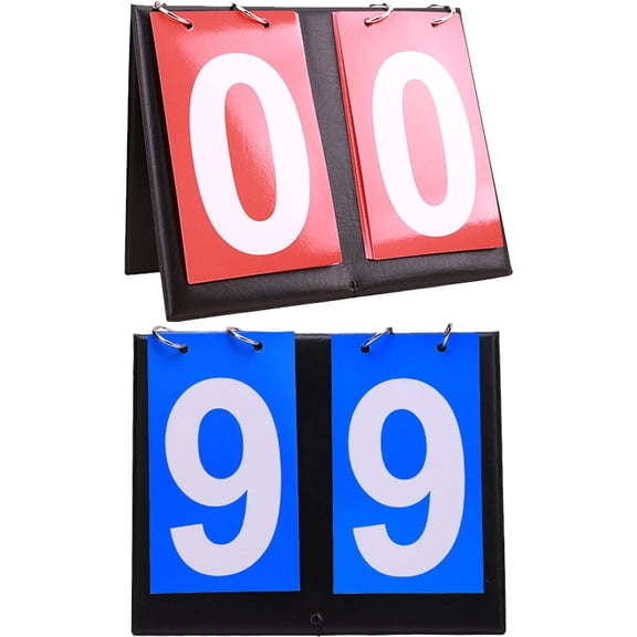 Vjnyvs 2 Digits Table Scoreboard 2PCS Portable Flip Score Counter for Sports