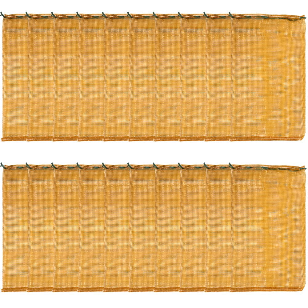 Vjnyvs 20Pcs Extra Large Reusable Produce Mesh Bag, Ventilated Storage Sack Vegetable Net Bags Onion Storage Bag Drawstring For Garden Produce Potato Storage