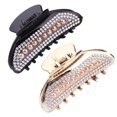 thumbnail image 1 of Vjnyvs 2PCS Glitter Rhinestone Hair Claws Clips For Women Alloy Hairpins Crab Clamp Horsetail Grab Clip Fashion Hair Accessories, 1 of 7