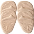 thumbnail image 1 of Vjnyvs 2Pair/Set Silicone Half Insoles Forefoot Pads Foot Pain Care Inserts Cushions Anti-Slip Support Pad Foot Cushions for Women, 1 of 7