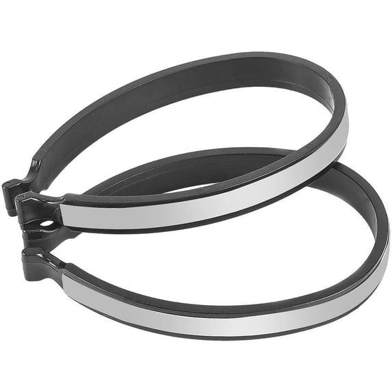 Vjnyvs 2pcs Bicycle Trouser Clips, Lightweight Bicycle Clips, Reflective Cycling Trouser Clips Safety Pants Clips For Men Women Ankles