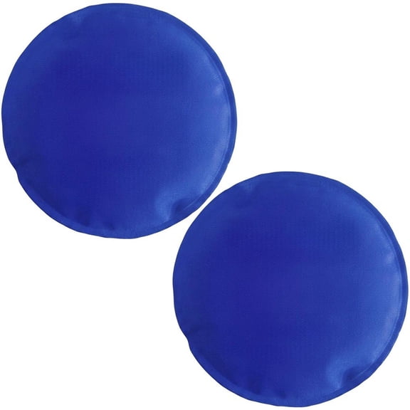 Vjnyvs 2pcs Gel Ice Packs Reusable Round for Wisdom Teeth Face Neck Shoulder Knee, Soft Durable Cold Hot Compress