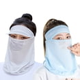 thumbnail image 1 of Vjnyvs 2pcs Unisex Visor Hat Fishing Sun Protector Caps UV Protection Face Neck Cover Foldable Sunhat Men Women Outdoor Sport Hiking Hats, 1 of 7