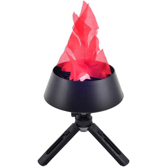 Vjnyvs 3D Fake Fire Flame Lamp, Electric Artificial Flame Light for Halloween Party Decor, 6 Inch, 1 Pack