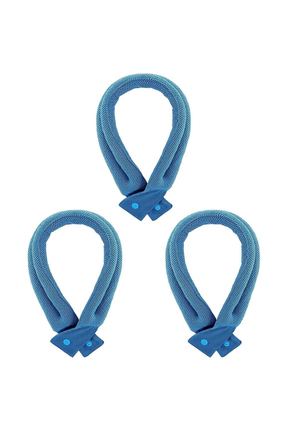 3Pcs Cooling Neck Wraps with Button Ice Cooler Scarf for Summer Outdoor Sports