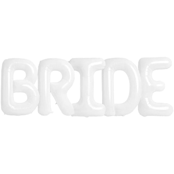 Vjnyvs 40 inch Bride Balloons for Hen Party Decorations,Bridal Shower Decorations|Engagement Party,White Jumbo Hen Party Balloons