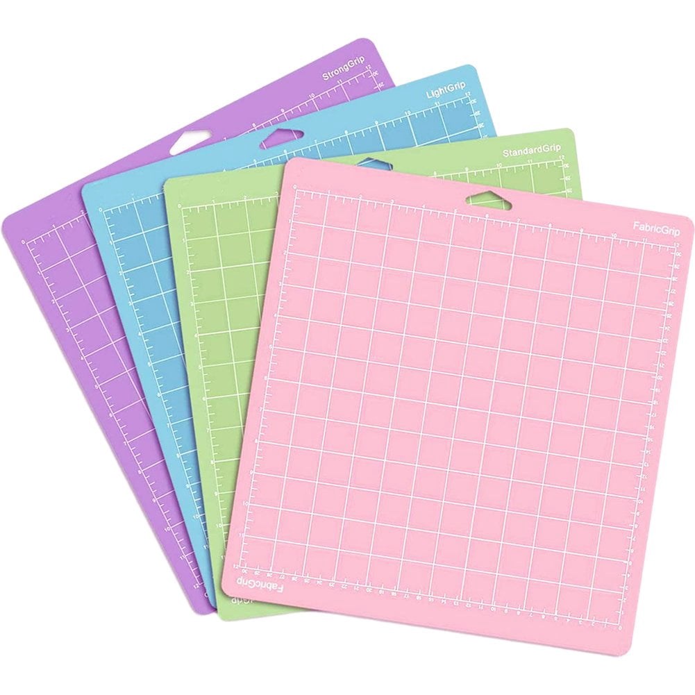 Vjnyvs 4Pcs 12x12inch PVC Cutting Mats Adhesive Replacement for Cricut Cameo