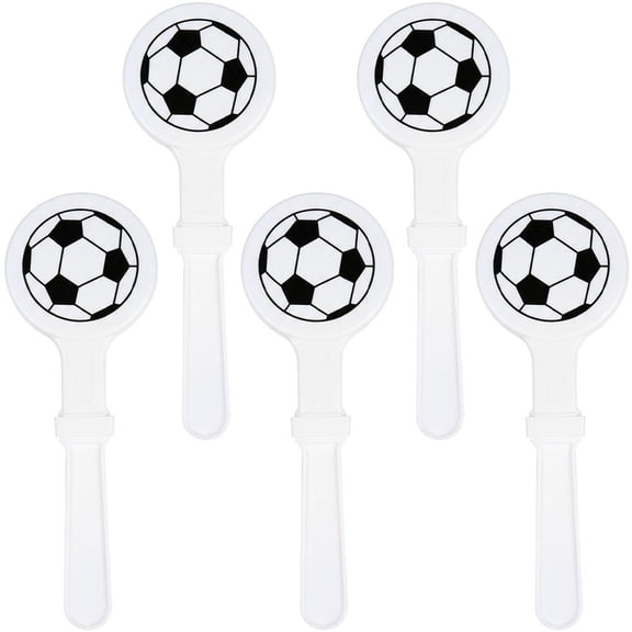 Vjnyvs 5Pcs Plastic Hand Clappers Football Games Fun Noisemakers for Parties and Sporting Events - Cheer Props for Football Sporting Game 25.5cm