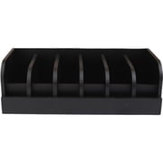 Vjnyvs 6 Grids Belt Organizer Box Belt Display Rack Belt Storage Holder Belt Container Case for Tie Bow Tie Jewelry Watch