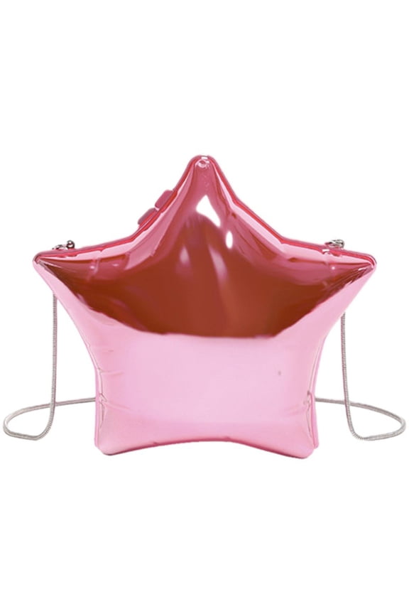 Acrylic Star Shaped Crossbody Bags Women Cute Shoulder Bag Five Star Clutch Star Shaped Banquet Bag for Evening Party
