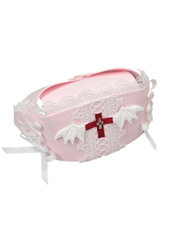 Anime Y2K Nurse Cap Lolita Nurse Headpiece With Cross Kawaii Gothic Angel Nurse Hat for Party