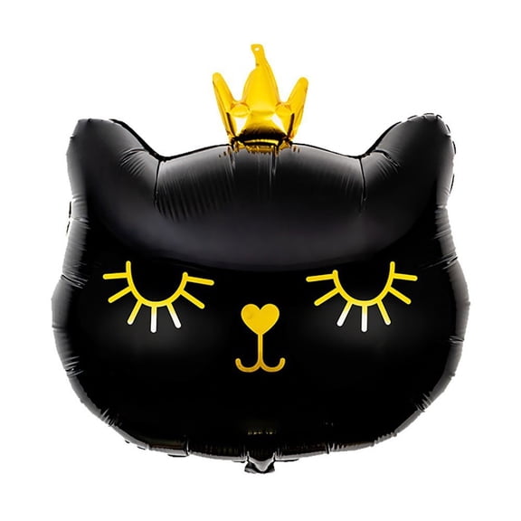 Vjnyvs Big Cat Head Balloon Foil Balloons Cute Cat Helium Balloon Birthday Decoration Event Party Supplies