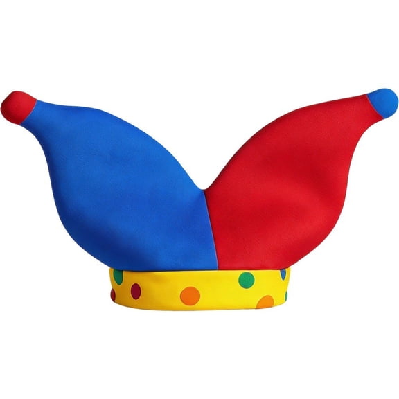 Vjnyvs Clown Print Hat for Adults Fun Jester Clown Patterns Head Party Hat