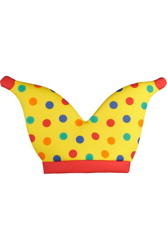 Clown Print Hat for Adults Fun Jester Clown Patterns Head Party Hat