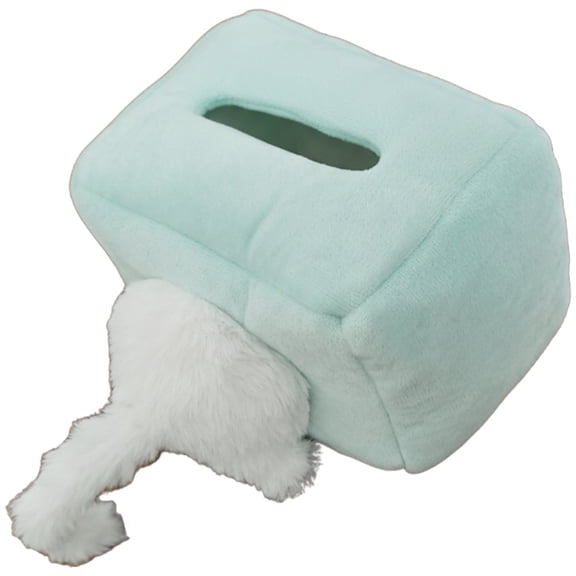 Vjnyvs Cute Cat Tissue Box Cover Funny Cats Tissue Box Paper Organizer Dispenser Plush Animal Napkin Holder Cartoon Napkin Boxes For Bathroom Kitchen