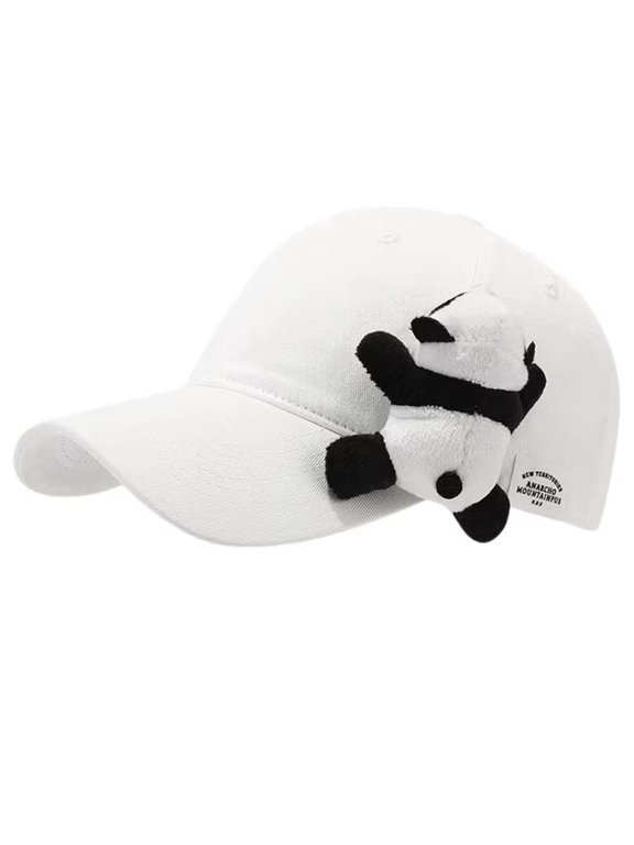 Cute Panda Baseball Cap, Adjustable Cartoon Animal Hat for All