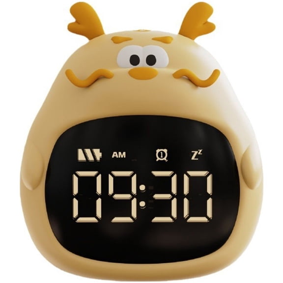 Vjnyvs Dragon Shape Alarm Clock with Snooze Function LED Digital Timer