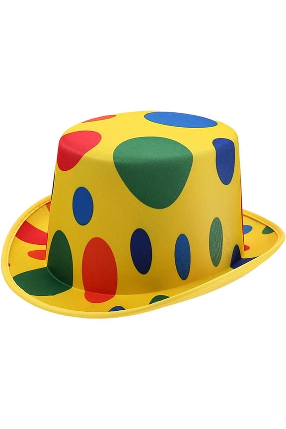 Fashion New Magic Hat Clown Polka Dot Top Hat Modern Hat Victorian Age Magician Hat Masquerade Gangster Cap Formal Event Hat For Men And Women