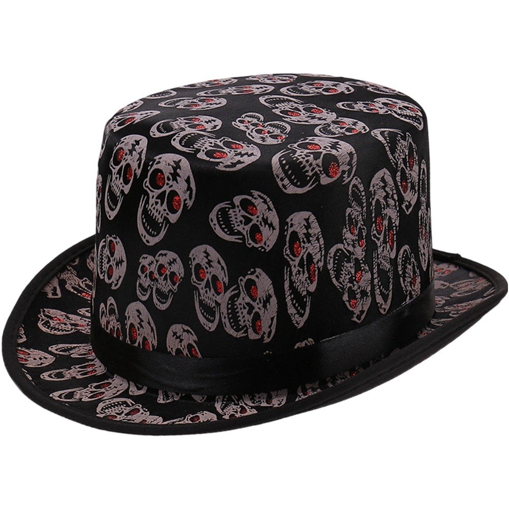 Masquerade Cap Vjnyvs Fashion New Magic Hat Horror Skull Top Hat Modern Hat Victorian ...