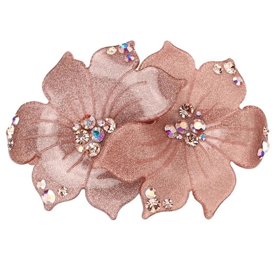 Vjnyvs Flower Hair Clips Hairpin Headdress Floral Barrettes Elegant And Simple Plate Top Clip Female Flower Hairpin Ponytail Clip