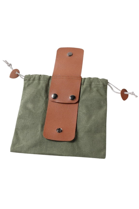 Foraging Bag with Drawstring Waterproof Mushroom Foraging Pouch Portable Hunting Bag Bushcraft Fanny Pack for Hiking Camping