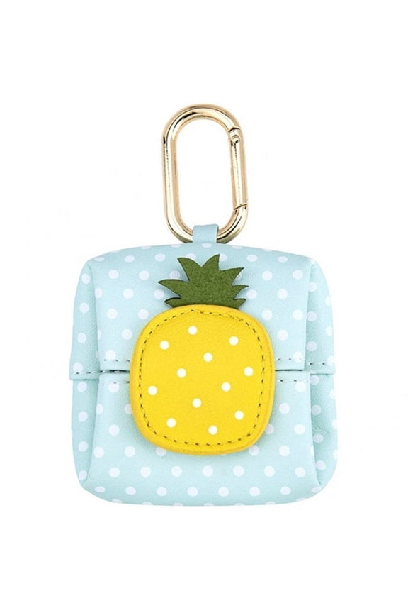 Fruit Pattern Microfiber Leather Coin Purse Mini Lipstick Earphone Pouch