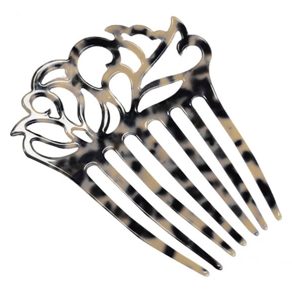 Vjnyvs Hair Combs Slides,Vintage French Side Combs Celluloid Acetate Twist Combs Strong Hold Clips Hair Styling Accessories for Women