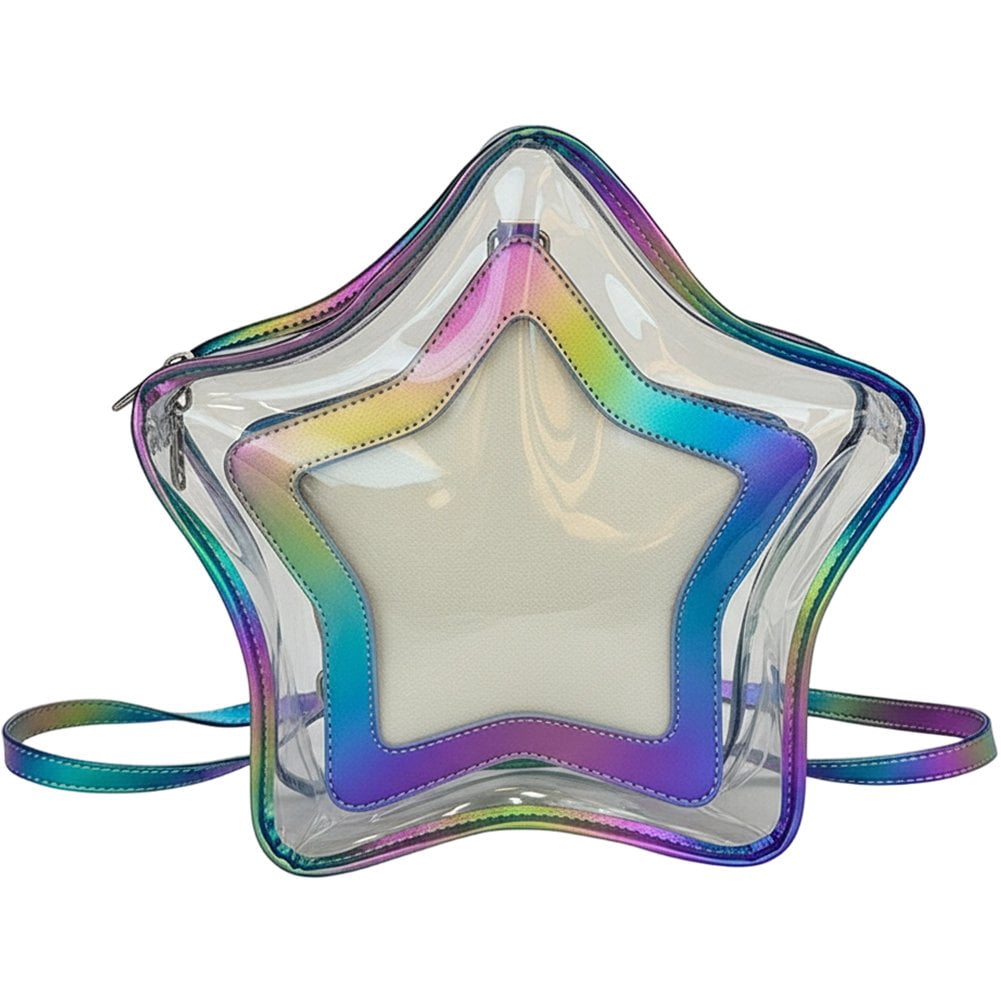 Vjnyvs Kawaii Backpack for Women Aesthetic Cute Star-shaped ITA Bag Y2K
