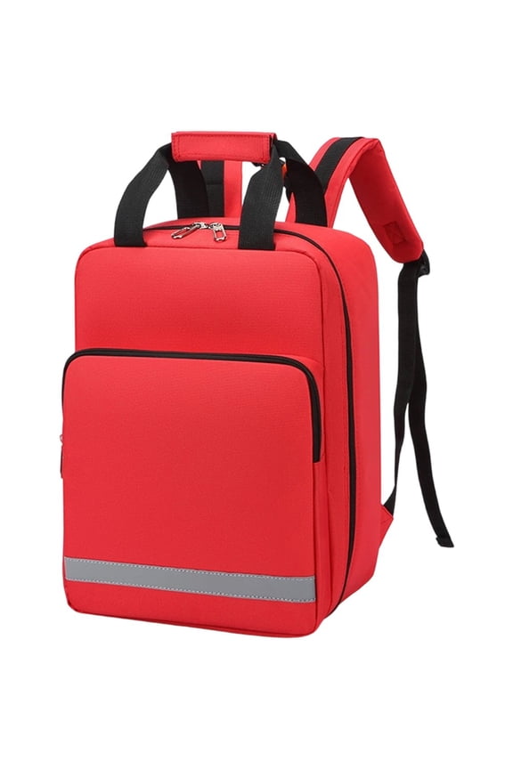 Large Capacity Empty First Aid Kit Backpack, Multi-Compartment Emergency Medical Bag